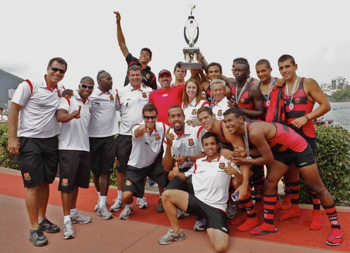 O Flamengo conquistou sua quinta vitória consecutiva no Campeonato Estadual de Remo 2011 na manhã desse sábado dia 10 de Setembro, na Lagoa Rodrigo de Freitas/ Foto: Fla Imagem 